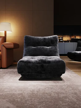 Italijos minimalistinio odos draugiškas audinys sofa, moderni ir paprasta Šiaurės stiliaus kambarį, vienam asmeniui laisvalaikio tingus kėdė