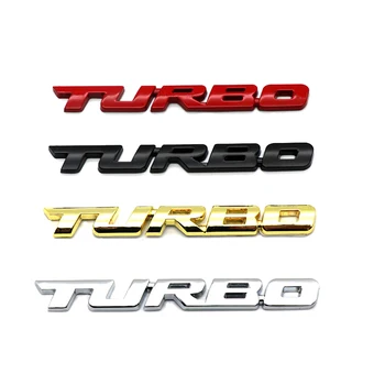 TURBO Metalo Automobilių Lipdukas Stilius Kūno Emblema 3D Decal DAIHATSU Kopen Copen DN Patikrą Compagno U-Kosmoso D-base PICO Terios Sirion