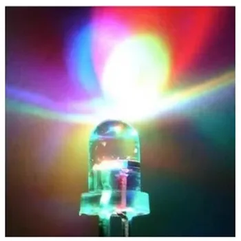 50PCS 3MM spalvinga flash blykste LED šviesos diodai, šviesiai raudonos, žalios ir mėlynos F3 automatiškai pabrėžti, kaip pakaitomis