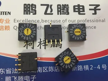 1PCS Japonija SC-1010TB 0-F/16 bitų sukamasis perjungiklis kodavimo jungiklis 4:1 pin pozicija teigiamų kodekso pataisą, 5 pėdų auksu kojų