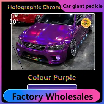 1.52X18M Tampus Violetinė Holografinio 