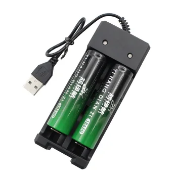 Naujas Ličio Baterijos Įkroviklis USB 2 Lizdas Smart Universal Greita Įkrovimo Įkrovimo Už 14500 16340 26650 18500 18350 10440 16650