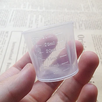 OPHIR 30ml skaidraus Plastiko Matavimo Puodelis su Svarstyklės Modelis Tapyba 