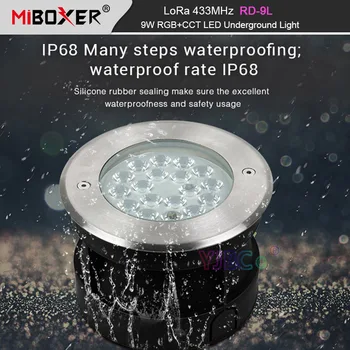 Miboxer LoRa 433MHz 9W RGB+BMT LED Požeminės Šviesos Vandeniui IP68 Lauko Žibintas AC12V/DC12~24V 433MHz Nuotolinio/Gateway kontrolės