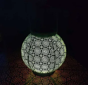 ZK30 Saulės LED Geležies Meno Tuščiaviduriai Žibintų Šviesos Nešiojamą Kabinti Projektoriaus Lempa Saulės Šviesą Lauko Dekoratyvinės Lempos Sodo Kieme