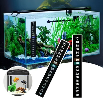 Dviguba Skalė Akvariumo Termometras Žuvų Bakas Skysčio Pagal Celsijų Lipdukas Skaitmeninis Akvariumas Akvariumo Termometras Lipdukai Jautrus