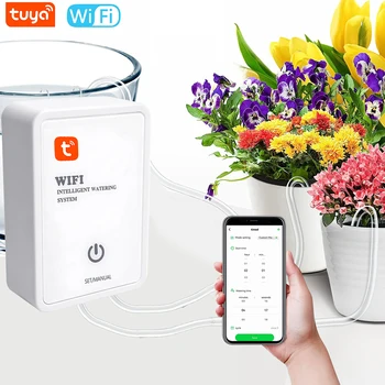 Tuya WIFI Smart Laistymo Įrenginio Drėkinimo Sodo gėlės ir augalai, Automatinė Laistymo Įrenginys Smart Gyvenimo Kontrolės Sodo Įrankių