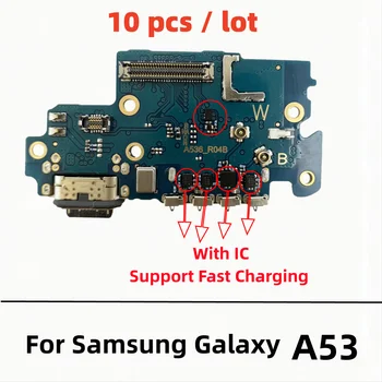10vnt/Daug USB Įkroviklio Jungtį Valdybos Įkrovimo lizdas Flex Kabelis Samsung A53 5G A536 A536B
