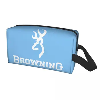 Kelionės Browning, tualetinių reikmenų Krepšys Mielas Kosmetikos Makiažas Organizatorius Moterų Grožio Saugojimo Dopp Rinkinio Dėžutė