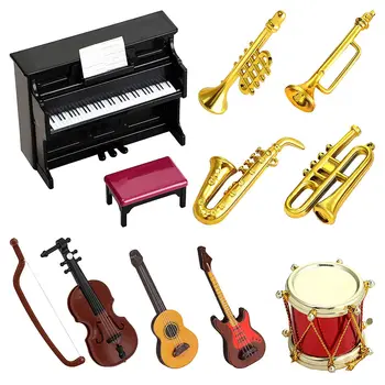 Miniatiūriniai Lėlių Muzikos Instrumentų Rinkinį Mini Lėlių Muzikos Instrumentas, Modelis Lėlių Lėlės Apdailos Reikmenys