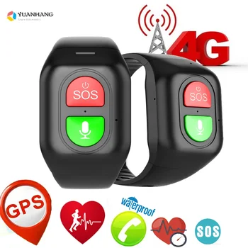 Smart 4G Apyrankę Vyresnio amžiaus Vyrų Studentų SOS Širdies ritmas, Kraujo Spaudimas GPS, 