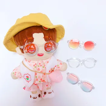 Vietoje 20cm lėlės akinius, spalvų gradientas, akiniai nuo saulės, aksesuarai, priskirti nemokamai star medvilnės lėlės, akiniai nuo saulės