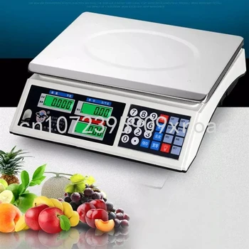 30 kg/1g Skaitmeninis Virtuvė Masto LCD Ekranas Nerūdijančio Plieno Svėrimo Skalės Maisto Svarstyklės Mitybos Balanso Parduotuvė Matavimo Įrankis (AS Plug)