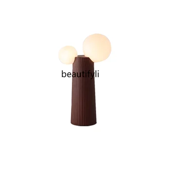 Kremas Stiliaus Stalo Lempa Naktiniai Dekoracijos, Papildomi Prasme Lempos Dizainas Paprastas Miegamasis Šviesos