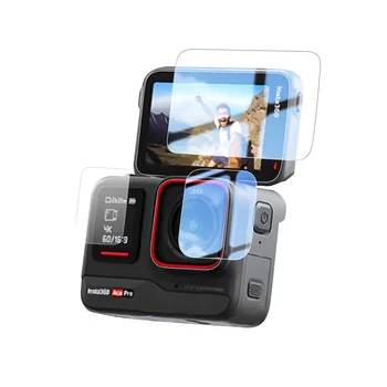 Sunku Grūdintas Stiklas Visas Raštas Padengti Insta360 Ace Pro/Ace Veiksmų Kameros Lęšis LCD Ekranas Ekrano Plėvelė Atveju Priedai