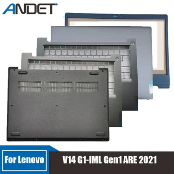 Naujas Lenovo V14 G1-IML Gen1 YRA 2021 Lcd Back Cover Klaviatūra Rėmelio Viršuje Atveju Su Touch Pad Palmrest Apatinio Korpuso Nešiojamas kompiuteris