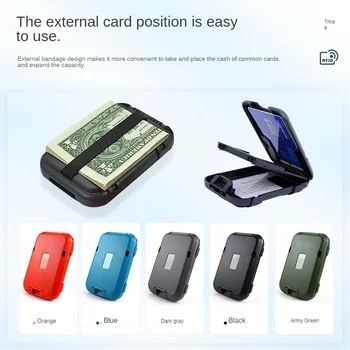 RDA anti-theft teptuku multi-card maišelį trumpas mados piniginės Banko kredito kortelės maišelį vizitinės kortelės atveju didmeninės