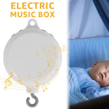 Kūdikių Mobile Music Box Kūdikio Lovelę Mobile Muzikinė Dėžutė Kūdikio Mobilus Rotorinis Music Box baterijomis Lovelę Mobiliojo Variklis su 3 Režimai