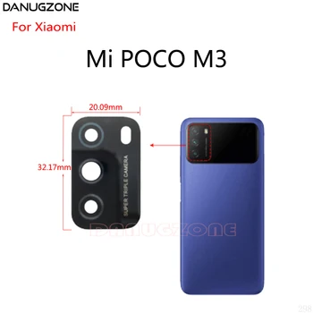 10VNT/Daug Xiaomi Mi POCO M3 Pro Pocophone Atgal Objektyvo Galinio vaizdo Kamera, Stiklinis Lęšis Veidrodis