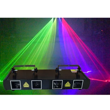 4 Objektyvo RGB LED Etape, Šalis, Diskoteka Lazerio Šviesos Projektorius DMX Valdymo Šviesos Efektas, Apšvietimas DJ Šalies Šokių aikštelė, Klubas