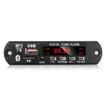 Automobilinis MP3 MP5 Grotuvas Bluetooth 5.0 Automobilinis Vaizdo 1280x720 MP5 Dekoderis valdybos muzikos grotuvas modulis CVBS 5-12V FM Radijas USB Audio Aux