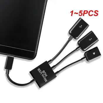 1~5VNT 3/4 Port Micro USB Power Įkrovimo Hub Kabelis Spliter Jungties Adapteris, Skirtas Išmanųjį telefoną, Kompiuterį 