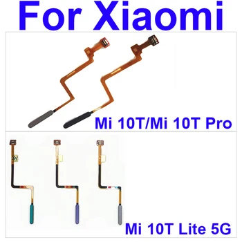 Pirštų atspaudų Jutiklis Touch Skaitytuvas ID Klavišą Flex Kabelis Xiaomi Mi 10T 10T Pro Mi 10T Lite 5G Namo Grįžti Maitinimo Mygtuką Flex Juostelės