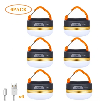 Didelės Galios Kempingas Žibintų Palapinės Lempa USB Įkrovimo Nešiojamų Kempingas Šviesos Lauko Pėsčiųjų Naktį Kabo Lempa