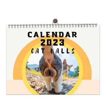 Funny Cat Butthole Kalendorius 2023 Mielas Planavimo Organizavimo Kasdien Planavimo 12 Mėnesio Sieninis Kalendorius, Skirtas Namų Ir Biuro