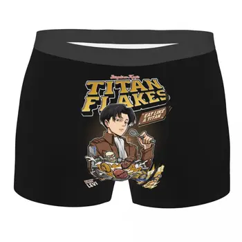 Boksininkas Titan Dribsnių Ataka Titan Šortai Kelnaitės Trumpikės Vyrams Apatiniai Anime Shingeki No Kyojin apatinės Kelnės už Homme Plus Size