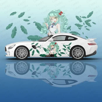 Langley Azur Lane anime Automobilio Lipdukas Apsauginės Plėvelės Vinilo Pusėje Grafinis Wrap Priedai Itache custom Automobilio lipdukas, Decal