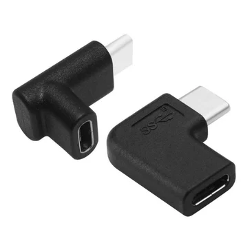 Nešiojamas USB C 10Gbps Adapteris 90 Laipsnių stačiu Kampu Tipas-C, Vyrų ir Moterų Konverteris Duomenų Įkrovimo Jungtis Telefono, Tablet PC