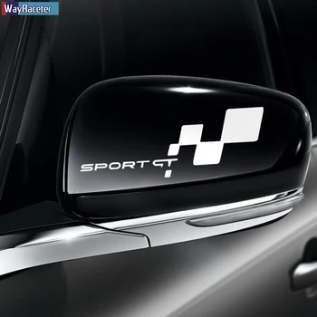 2 Vnt GT Sporto Lipduką galinio vaizdo Veidrodis Decal Renault Arkana Megane Clio Duster 