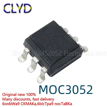 1PCS/DAUG Naujų ir Originalių MOC3052 dvikryptis tiristoriaus optocoupler pleistras SOP6 juoda MOC3052S-TA1