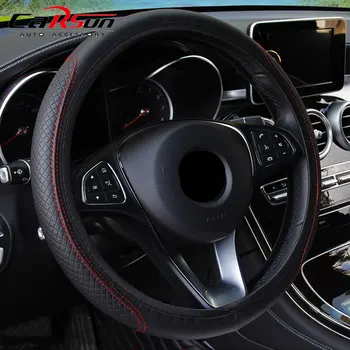 automobilis Juodos spalvos Dirbtinė Oda Automobilių Vairo Dangtelis ford Mustang 