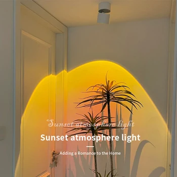 Saulėlydžio dėmesio Paviršiaus sumontuoti LED lubų kelio šviesa Embedded downlight AC220V 110V kambarį dekoratyvinės šviesos atmosfera