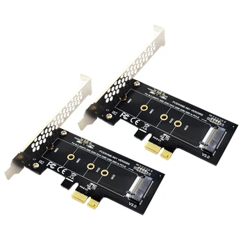 2X PCIE Į M2 Adapteris PCI Express 3.0 X1 Kad NVME SSD M2 PCIE Pjesė Adapteris Paramos 2230 2242 2260 2280 2 M. SSD