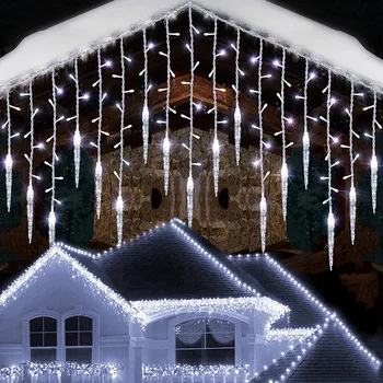 5-40M Kalėdinė Girlianda Lauko LED Varveklis Šviesos Lauko Plug Kalėdų Užuolaidų Varveklis Šviesos Vestuves Atostogų Dekoras