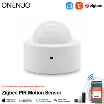 ONENUO Tuya Zigbee Mini Smart PIR Judesio Detektorių, Žmogaus Kūno Infraraudonųjų spindulių Jutiklį, Kovos vagystės Tuya App 