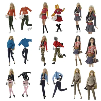 Drabužių set / 2023 naujas žiemą dėvėti marškinėliai coat viršutinis sijonas ziajać batai tiktų aprangą 30cm Xinyi FR ST Barbie Lėlės priedai