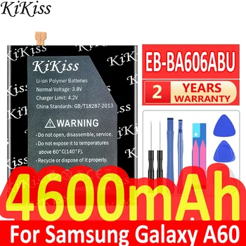 KiKiss EB-BA606ABU 4600mAh Bateriją, skirtą Samsung Galaxy A60 M40 SM-A606F/DS SM-A6060 SM-A606F Baterijas + Įrankiai
