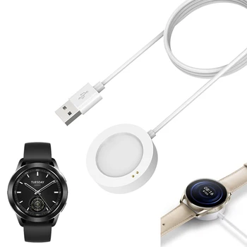 Smartwatch Dokas Įkroviklis Adapteris USB Įkrovimo Kabelis Maitinimo Mokestis Laidą Xiaomi Žiūrėti S3/S2 46mm 42mm Sporto Smart Priedai