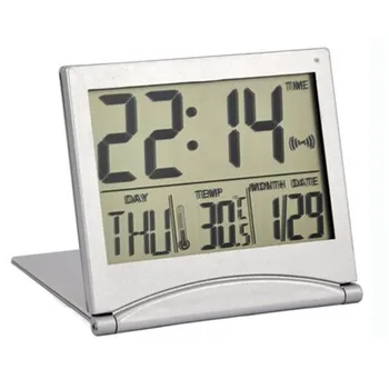 Lankstymo LCD Skaitmeninis Signalo Flip Laikrodis, Stalas Stalo Amžiną Kalendorių Oras Stotis Stalas Temperatūra Kelionės Ectronic Namų