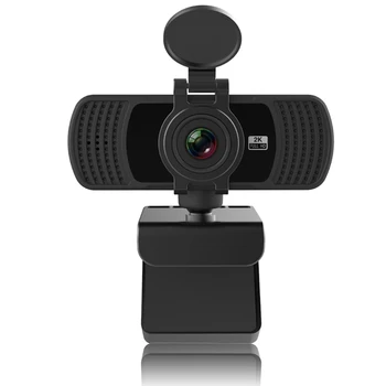 1440P Web Kamera su Mikrofonu Pasukti 2K automatinis fokusavimas kompiuteriu Kompiuterio Darbalaukio Mini Kamera Lašas Laivybos
