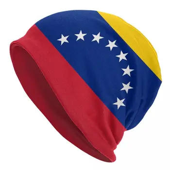 Venezolana Skullies Beanies Skrybėlę Venesuelos Vėliava Atsitiktinis Unisex Lauko Kepurės Šiltas Daugiafunkcį Variklio Dangčio Skrybėlės