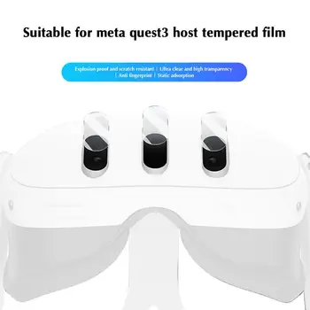 Objektyvo Filmas Meta Quest 3 Galvos Vienetas Priimančiosios Grūdintas Filmas HD Permatomas Oleophobic Grūdintas Stiklas, Apsauginė Plėvelė