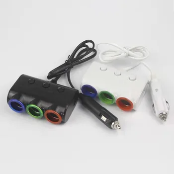 Cigarečių degiklio splitter 3 lizdai 2 USB apšviestas, ir dėl ne Automobiliai, Dalys, Reikmenys, Automobilių Elektronikos Maitinimo Adapteris