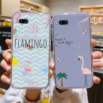 Flamingo Telefoną Atveju Huawei Mate P10 P20 30 P40 P50 Smart Z Garbę 50 60 70 Pro Lite Skaidrus Atveju
