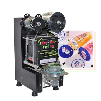 ŠVENTĖ Aukštos Kokybės Bubble Tea Įranga, Plastikinės Taurės Gruntas Mašina Automatinė Taurė Sandarinimo Mašina