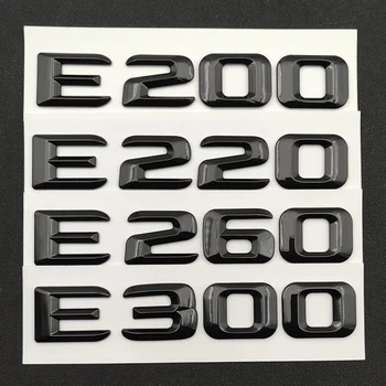 ABS 3d Automobilių Raidžių Kamieno Emblema Mercedes E200 E220 E260 E300 E320 E350 E400 E450 E550 W213 W212 CDI 4MATIC Logotipas Priedai